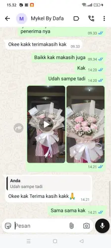 Testimonial Buket Bunga cileunyi wetan