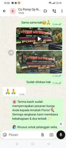 Testimonial Papan Bunga cileunyi wetan