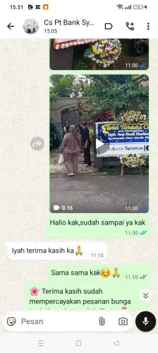 Testimonial Papan Bunga cileunyi wetan